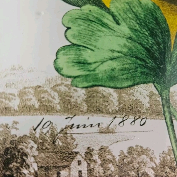 Glass Trinket Tray Bird  4.5” x 4.5” - Picture 4 of 8